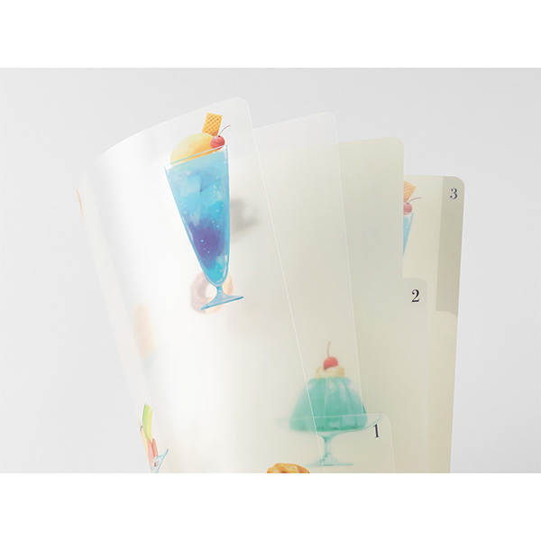 クリアファイル｜3ポケットクリアホルダー＜A4＞ 喫茶店柄(35670006