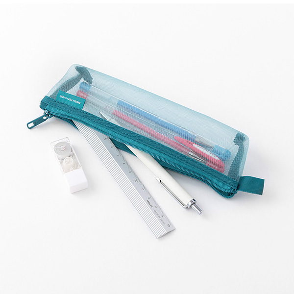 ペンケース（ペンポーチ・筆入れ）｜メッシュペンケース 青A(41831006  