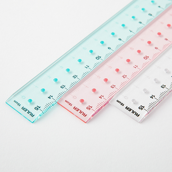 定規｜定規＜15cm＞ 青A (42295006)｜ミドリオンラインストア