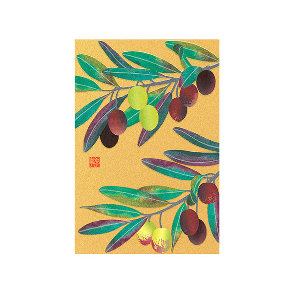 おはぎ ハガキ/ポストカード｜紙シリーズ｜ポストカード オリーブ柄