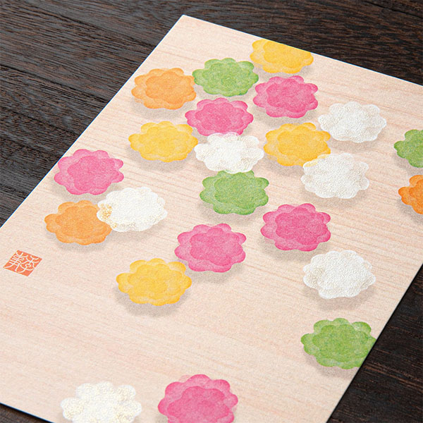 ハガキ/ポストカード｜紙シリーズ｜ポストカード 金平糖柄(80022006