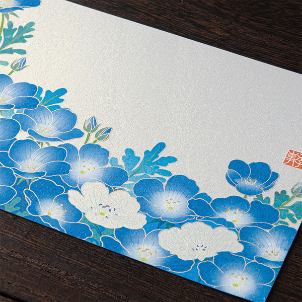 ハガキ/ポストカード｜紙シリーズ｜ポストカード ネモフィラ柄 S2