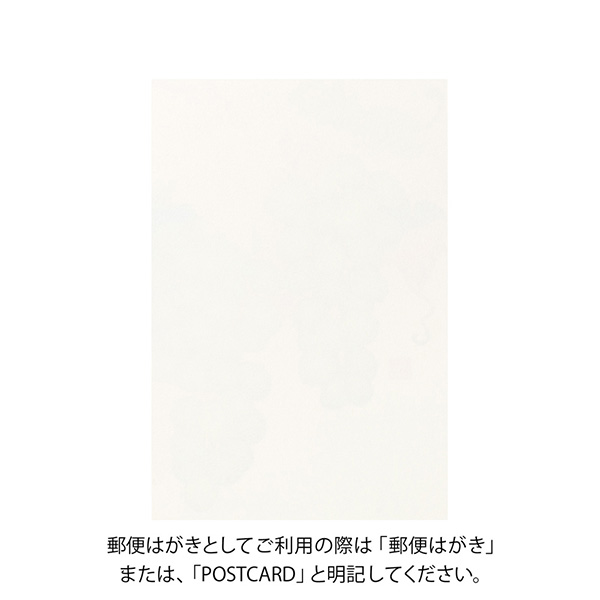 ハガキ/ポストカード｜紙シリーズ｜ポストカード ぶどう柄 S2(80039006