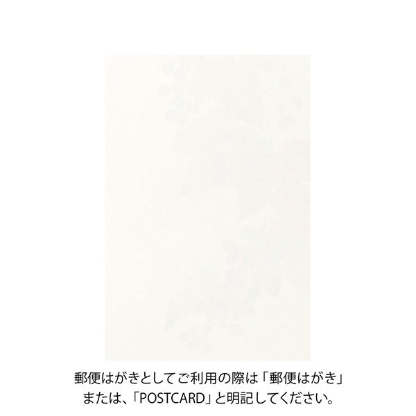 ハガキ/ポストカード｜紙シリーズ｜ポストカード 野ぶどう柄 S2
