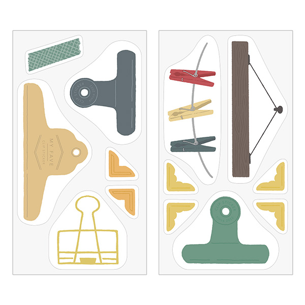 クリップステッカー クリップ柄 (82623006)