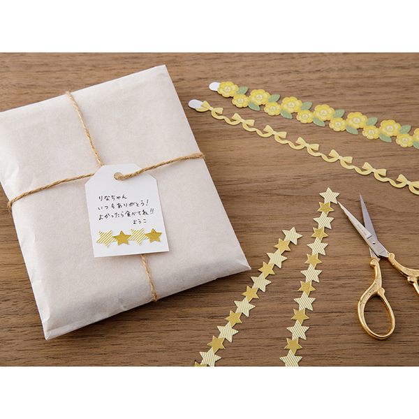 デコレーションシール｜シール PCM リボン 黄色(82659006)