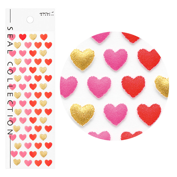 多目的シール シール ふわふわハート柄 5406