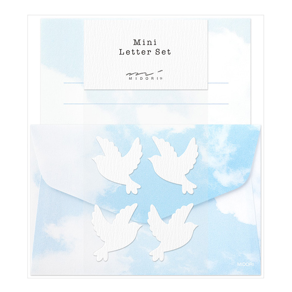 ミニレターセット 空色ノキモチ(91802608)｜ミドリオンラインストア