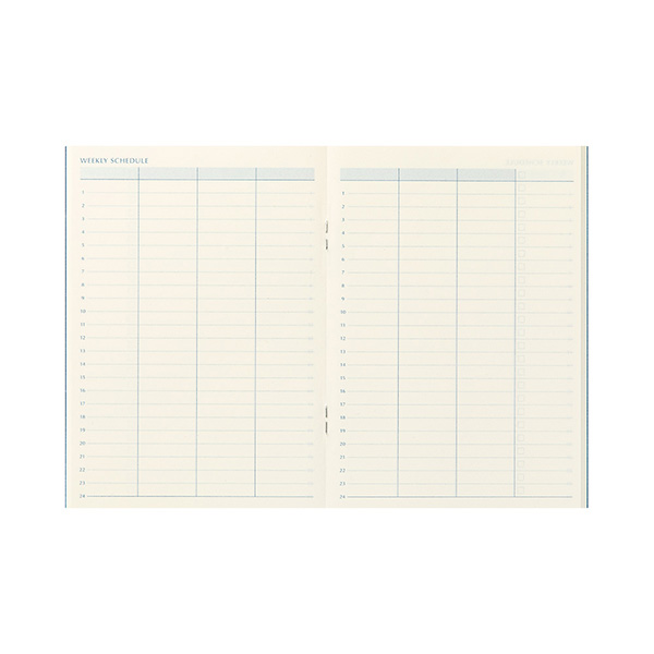 ストア限定】リフィルノート＜A6＞ 週間フリー＆ToDo 紺(91804023