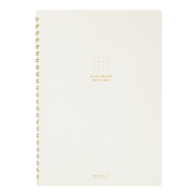 リングノート＜A5＞ カラー ドット方眼 白(15331006)