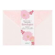 封筒 ＜洋2＞ 和紙 ガーベラ柄 (20488006)