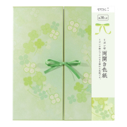 カラー色紙 両開き リボン クローバー柄 (33145006)★色紙関連アイテムよりどり4点以上送料無料3/23まで★