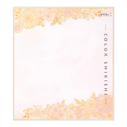 カラー色紙 シルク 花柄(33252006)