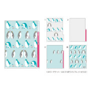 3ポケットクリアホルダー<A5> ペンギン柄