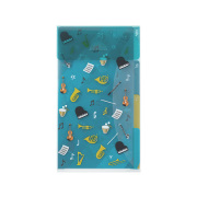 3ポケットクリアホルダー＜A5スリム＞ フラップ付 楽器柄(35465006)