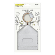 リバティ ラミネート リール式キーケース〈マンズベストフレンド〉ブルー 3 MADE ISSUE x MIL-FREAKS 別注 Safety Key-ring MINI V3 水本