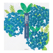 便箋 箔 ルリマツリ柄(81027006)