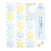 ＜シールのみ＞色紙用 寄せ書きシール16枚 半透明 星柄(82511006)