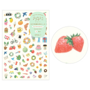 ゆるログ 日々の記録を彩るシール 1枚入 モチーフ柄(82678006)