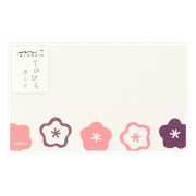 カード＜名刺サイズ＞ てのひら 花柄 (85629006)