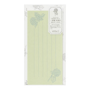 一筆箋 封筒付 花色和紙 緑(89575006)
