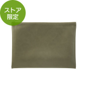 完売しました★【ストア限定】キャリングポーチ＜A5＞ PUレザー カーキ(91803830)
