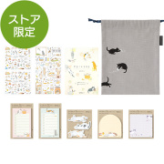 完売しました★【ストア限定】ネコ柄巾着バッグ＆文具セット(91804275)