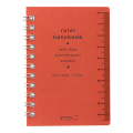 ルーラーノート＜A7＞赤(15198006)