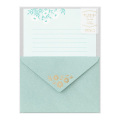 レターセット 箔押封筒 マーガレット柄(86515006)