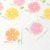 カラー色紙用シール 半透明 花柄