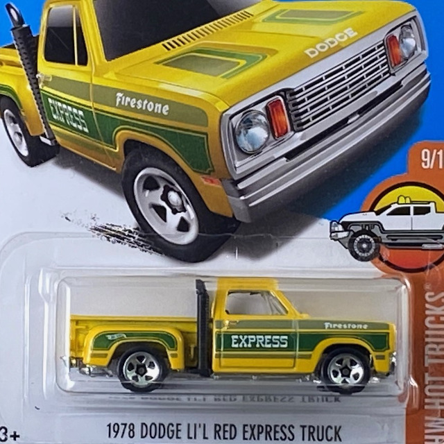 2017 HW Hot Trucks / 1978 Dodge Li'l Red Express Truck / 1978