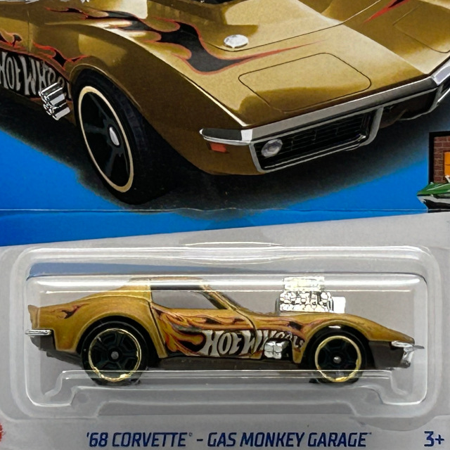 2023 HW Dream Garage / '68 Corvette Gas Monkey Garage / '68 コルベットガス モンキー ガレージ　