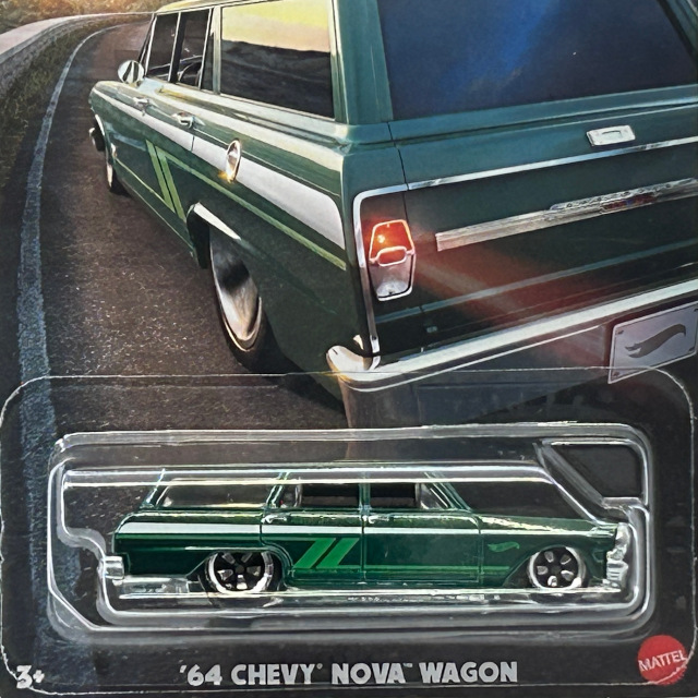 2024 Hot Wagons / '64 Chevy Nova Wagon GRN / '64 シェビー ノヴァ ワゴン