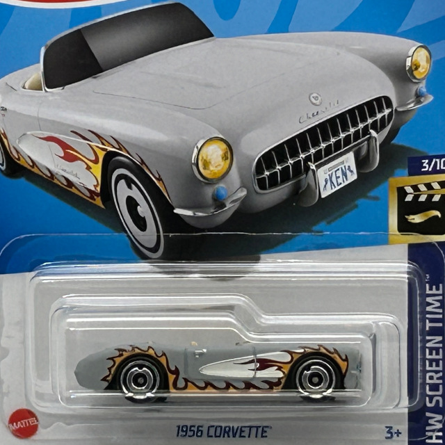 2024 HW Screen Time / 1956 Corvette GRY / 1956 コルベット