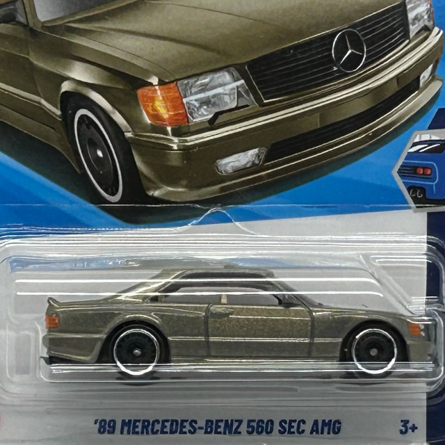 2025 HW Wild Widebody / '89 Mercedes-Benz 560 SEC AMG USA Card / '89 メルセデスベンツ 560 SEC AMG USAカード 