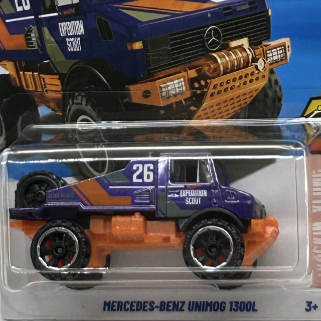 2026 HW Truckin Along / Mercedes-Benz Unimog 1300L / メルセデス ベンツ ウニモグ 1300L