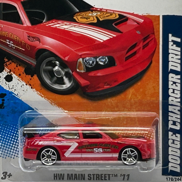 2011 HW Main Street / Dodge Charger Drift RED / ダッジ チャージャー ドリフト
