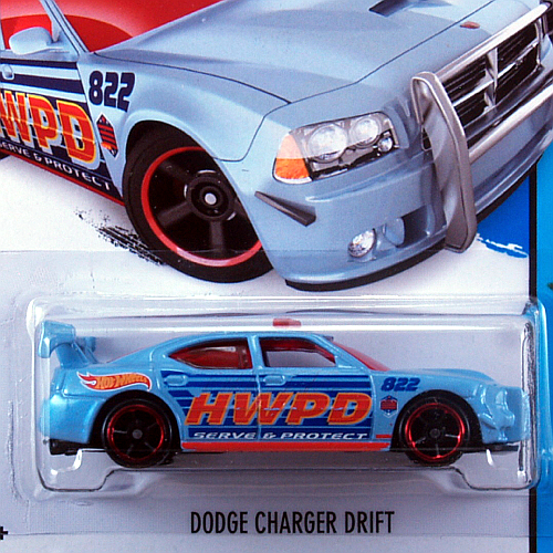 2014 HW CITY / Dodge Charger Drift (BLU) / ダッジ・チャージャー ドリフト