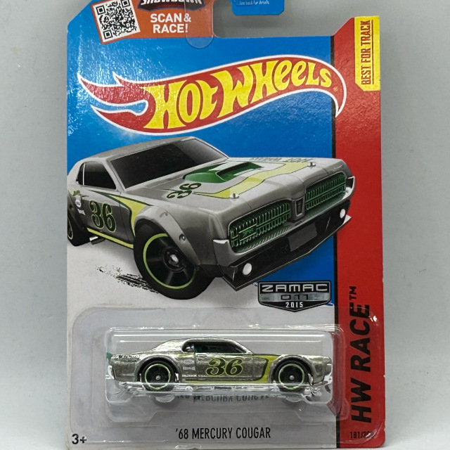 2015 HW Race Track Aces / '68 Mercury Cougar USA Card / '68 マーキュリー クーガー USAカード