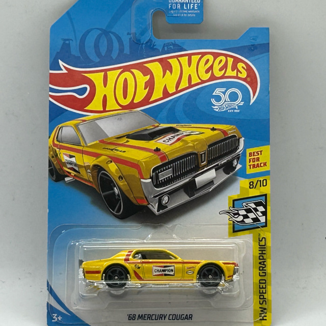 2018 HW Speed Graphics / '68 Mercury Cougar USA 50th Card / '68 マーキュリー クーガー USA50カード