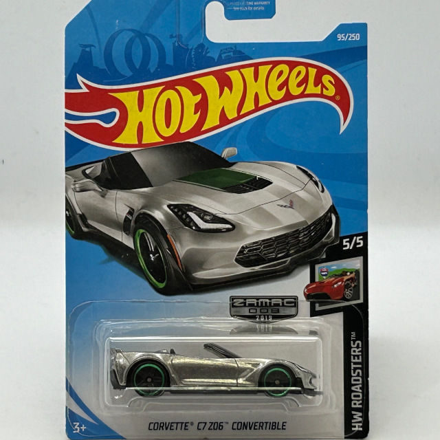 2019 HW Roadsters / Corvette C7 Z06 Convertible / コルベット C7 Z06 コンバーチブル 【Walmart Exclusive】