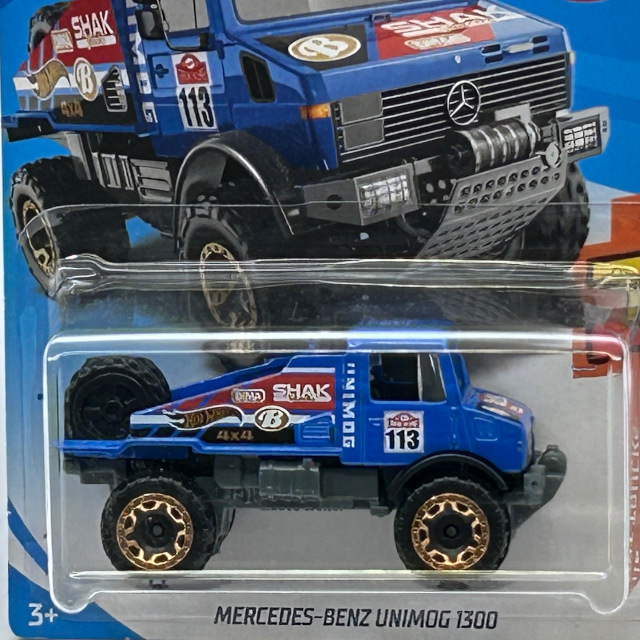 2019 HW Hot Trucks / Mercedes-Benz Unimog 1300 BLU / メルセデス ベンツ ウニモグ 1300