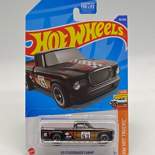 2022 HW Hot Trucks / '63 Studebaker Champ - Black / '63 スチュード ベーカーチャンプ