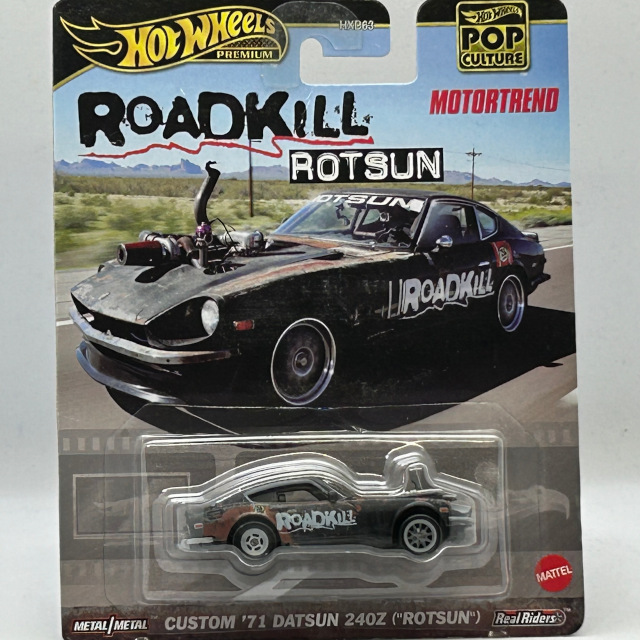 2024 HW Pop Culture / Custom '71 Datsun 240Z (""ROTSUN"") BLK / カスタム ’71 ダッツン 240Z