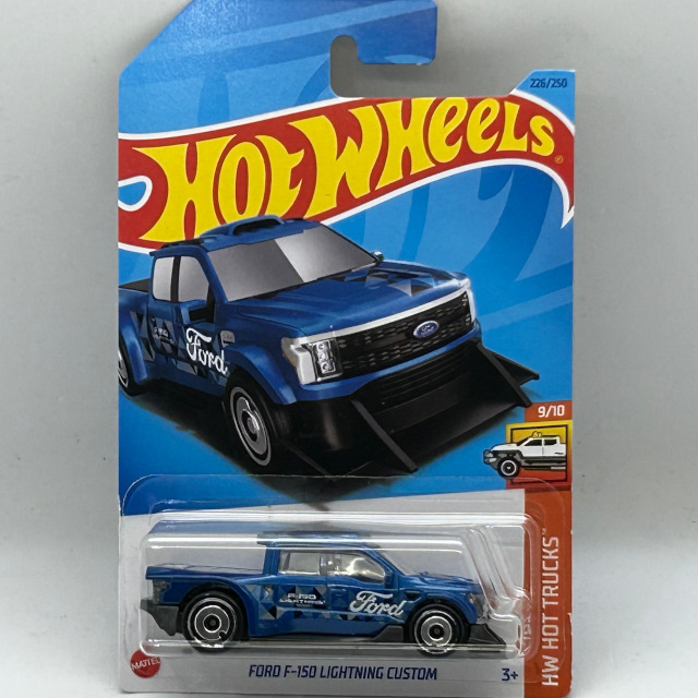 2023 HW Hot Trucks / Ford F-150 Lightning Custom BLU / フォード F-150 ライトニング カスタム