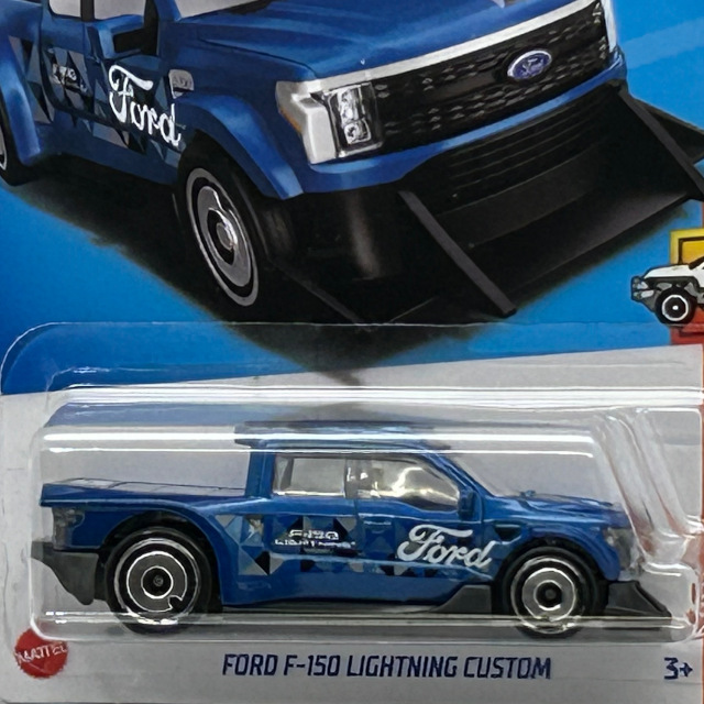 2023 HW Hot Trucks / Ford F-150 Lightning Custom BLU / フォード F-150 ライトニング カスタム