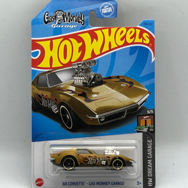 2023 HW Dream Garage / '68 Corvette Gas Monkey Garage / '68 コルベットガス モンキー ガレージ　