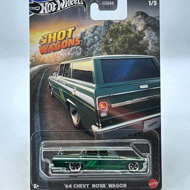 2024 Hot Wagons / '64 Chevy Nova Wagon GRN / '64 シェビー ノヴァ ワゴン