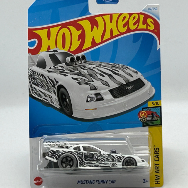 2024 HW Art Cars / Mustang Funny Car WHT / マスタング ファニー カー