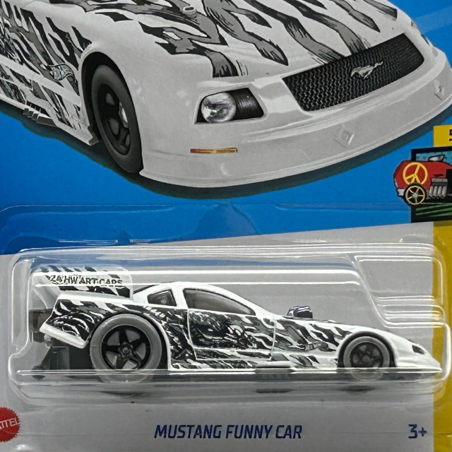 2024 HW Art Cars / Mustang Funny Car WHT / マスタング ファニー カー